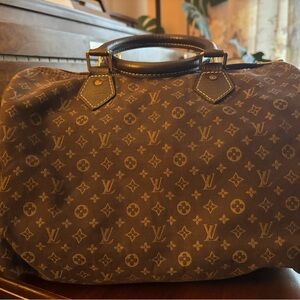 Louis Vuitton MiNi Lin Speedy 30, handbag in Ebene canvas